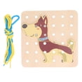 thumbnail image 2 of Wooden Lacing Threading Toys, Strength Training Hand Eye Coordination Toddler Toy, 2 of 8