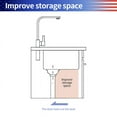 thumbnail image 4 of Rainlex 36"x20"x9"，Farmhouse Apron Single Bowl Stainless Steel Kitchen Sink，Include  3   Accessories, 4 of 4