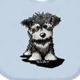 thumbnail image 4 of Inktastic Schnauzer Pup Boys or Girls Baby Bib, 4 of 4