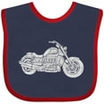 thumbnail image 3 of Inktastic Distressed Motorcycle Boys or Girls Baby Bib, 3 of 4