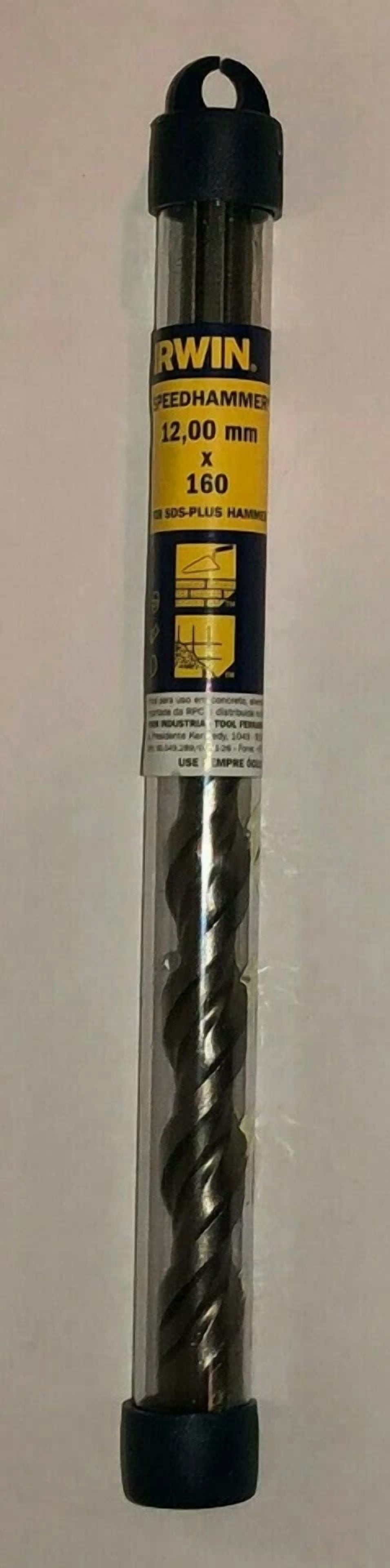PRIME - Irwin 13103 Sds+ 12 X 160Mm (.47" X 6.3") Rotary Hammer Drill Bit, Set Of 2