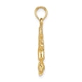 thumbnail image 2 of 14k Yellow Gold 3-D Jumping Cheerleader Charm Pendant, 2 of 5