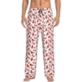 thumbnail image 1 of Balery Red Birds Pantalones de pijama para hombre, pijama ultraligero, pantalón de descanso-Large, 1 of 6