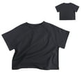 thumbnail image 3 of LNMQLPDBS Toddler Clothes for Boys Girls Solid Color Short Sleeve Crewneck T Shirt Drop Shoulder Basic Layering Tees Infant Girl Clothes 3 Year Old Boy Gifts Casual Summer Tops Dark Gray 12 Months, 3 of 9