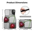 thumbnail image 5 of Naloa Cherries laid Car Foot Mat Set of 4 Pieces - Universal Floor Liner Neoprene Full Set Floor Mats for Cars Trucks SUV, 5 of 7