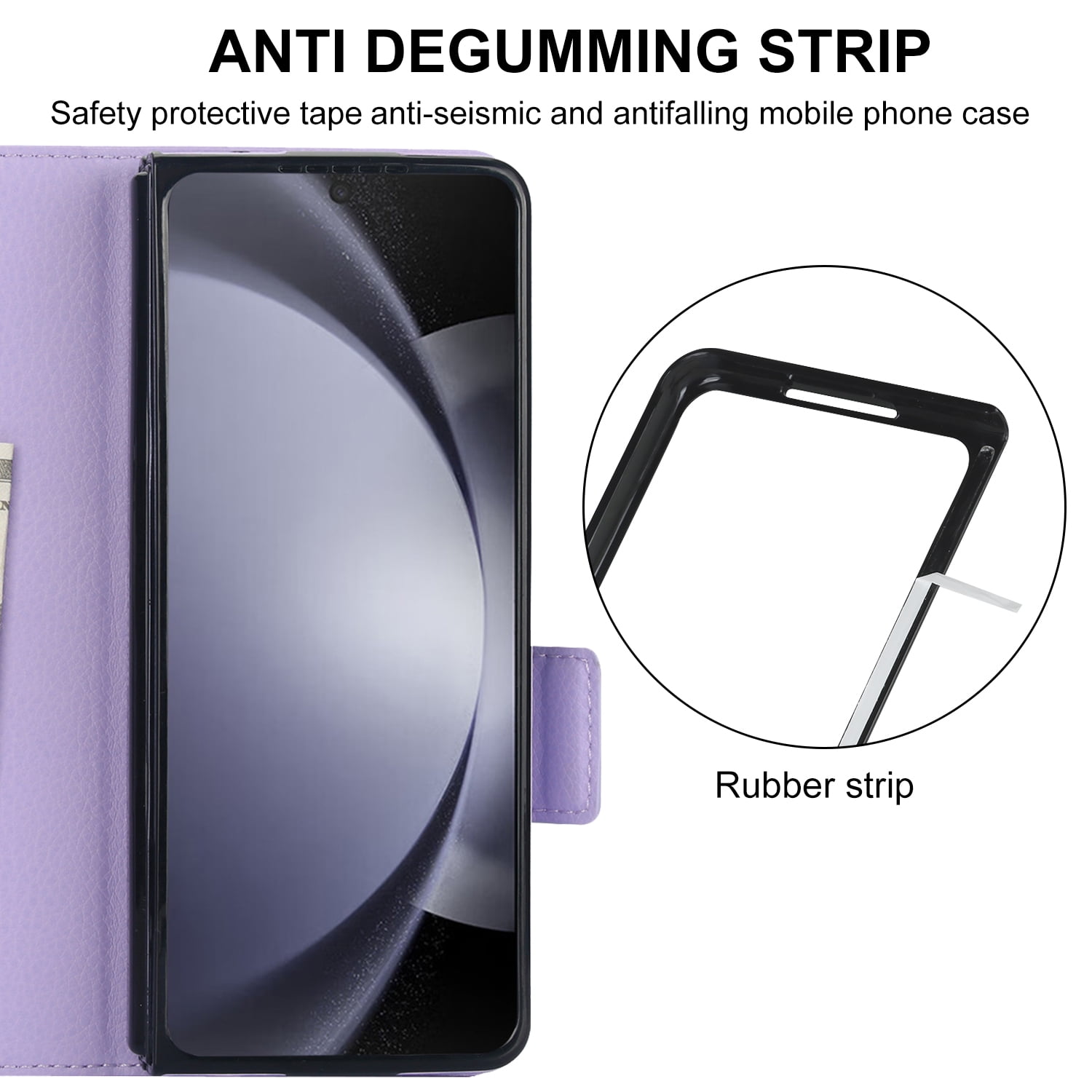 Wallet Case for Samsung Galaxy Z Fold 7 with S-Pen Holder and Credit Card Slots, Premium PU Leather RFID Blocking Magnetic Closure Flip Phone Case Cover for Samsung Galaxy Z Fold 7, Purple