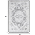 thumbnail image 2 of Area Rug 2x5 Non Slip Machine Washable Vintage Hallway Runner Rug, Low Pile Lightweight Rugs for Entryway, Hallway, Kitchen and Corridor, Light Taupe Brown, 2 of 6