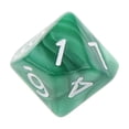 thumbnail image 4 of de 2 dados acrílicos opacos D Dados para mazmorras y juguetes de dragón Verde y negro, 4 of 8