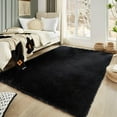 thumbnail image 2 of 6x9 Rugs for Living Room, Black Fluffy Area Rug for Bedroom, Non-Slip, Ultra Soft Plush Shag Carpet for Kids Boys Girls Room, Playroom, Home Decor Aesthetic, 2 of 12