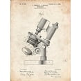 thumbnail image 2 of Borders, Cole 19x24 White Modern Wood Framed Museum Art Print Titled - PP721-Vintage Parchment Bausch and Lomb Microscope Patent Poster, 2 of 4
