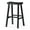 Antiqued Black, variant on Maven Lane Vincent Wooden Rustic Aesthetic Kitchen Bar Stool, Antiqued Grey