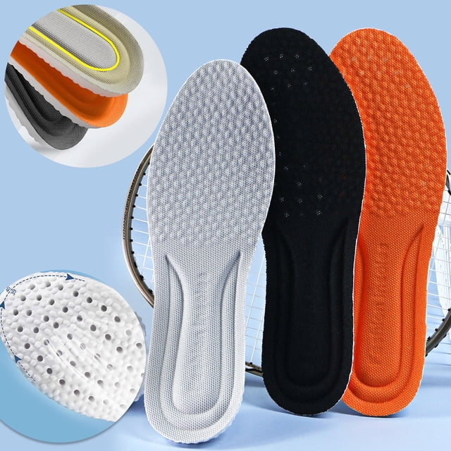 Fiudx Plantillas Deportivas para Correr, Supersuaves, con Absorción de Impactos, Transpirables y Absorbentes de Humedad, Alivian El Dolor Al Hacer Ejercicio, Trabajar y para Uso Casual, para Hombre y