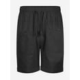 thumbnail image 5 of DYMADE Men Draw String Leisure Elastic Waist Knee Length Solid Shorts, 5 of 6