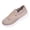 Khaki, variant on Slip On Walking Sneakers For Women Breathable Fly Knit Mesh Lace Up Ribbed Collar Round Toe Curved Layered Platform Sole Sport Shoe Footwear