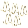 thumbnail image 1 of Unique Bargains 5Pack 6Inch Plate Stand for Display Iron Easel Plate Holder for Photo Gold, 1 of 5