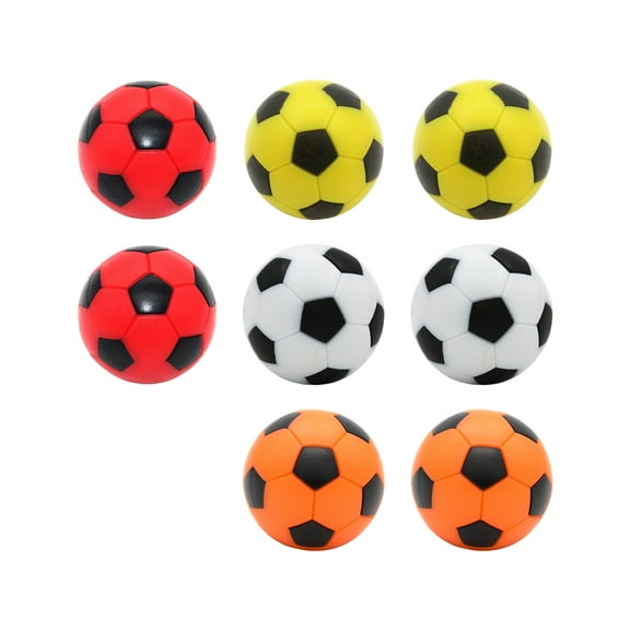 lixuesong 8Pcs Table Soccer Foosballs Replacements Foosballs Table Balls Enduring Tabletop Game Small Football Table Soccer Balls