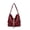 Burgundy, variant on NCY 2-in-1 Convertible Backpack Shoulder Bag For Women Vintage Rivet Studded Tote Purse Casual Crossbody Bag (brown)