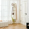thumbnail image 3 of Coat Rack Freestanding, Coat Tree with Umbrella Holder, Metal Coat Rack Stand with 12 Hooks, Modern Coat Hanger Stand for Entryway, Purse Rack Hat Rack Stand for Living Room Bedroom Office, 3 of 18