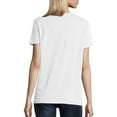 thumbnail image 4 of Hanes Relaxed Fit Women's ComfortSoft V-neck T-Shirt, 4 of 13