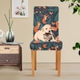 thumbnail image 4 of Yayeee 2 Pack Dining Chair Covers Stretch Parson Chairs Slipcovers Seat Protector, Whimsical Foxes Pattern, 4 of 6
