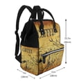 thumbnail image 2 of Fotbe Coffee Vintage Mochila Maternidad - Lona de Sarga Impermeable, Mochila de Pañales de Gran Capacidad con Múltiples Bolsillos y Correas Ajustables, 2 of 6