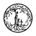 thumbnail image 1 of DOLITY Wall Decorations Mother with Kids Metal Hanging Silhouette Diameter 35cm, Simple Installation 2 Kids, 1 of 8