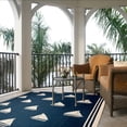thumbnail image 5 of Safavieh Courtyard Ainsley Sailboat Indoor/Outdoor Area Rug, Navy/Beige, 6'7" x 6'7" Square, 5 of 15