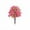 Red, variant on WWG Pink Artificial Lily Ground Stake with Spike, Faux Flower Plug for Garden Patio Yard Outdoor Decoration