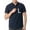 Navy, variant on Clearance 2025! ZVNAΖH Men's Linen Short Sleeve Shirt Stand Up Collared Half Button Shirt Summer Casual Business Pocket Shirts