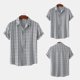 thumbnail image 2 of Camisa de playa de manga corta hawaiana para hombre, camisas informales con botones de verano estampadas Pompotops oipoqjl25169, 2 of 9