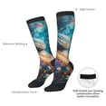 thumbnail image 4 of Naloa Colorful Planet Universe Thigh High Socks Extra Long Stretchy Sock Women Over Knee High Opaque Stocking Daily Wear, 4 of 6