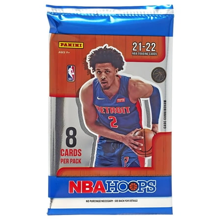 NBA Panini 2021-22 Hoops Basketball Trading Card BLASTER Pack (8 Cards)