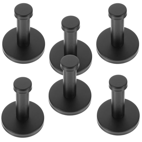 unbranded  6 Pcs Coat Hook Hooks for Hanging Room Decor Rustic Clothing Hangers Black