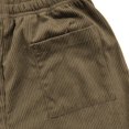 thumbnail image 6 of Corduroy Capri Pants for Women Summer Elastic Waist Drawstring Wide Straight Leg Casual Cropped Pants with Pockets, 6 of 6