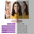 thumbnail image 6 of Hamswan Makeup Mirror with Lights, 2X 3X 10X Magnification , Tri-fold Lighted Makeup Mirror, Touch Control, Dual Power Supply Portable Vanity Mirror for Women Girls - Pink, 6 of 10
