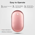 thumbnail image 4 of Rechargeable Hand Warmer, 5200mA Reusable Electric Pocket USB Hand Warmers/Power Bank, for Raynauds, Outdoors, Winter, 4 of 9