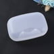 thumbnail image 3 of 2 jaboneras transparentes con doble agujero y hebilla, soporte portátil para el hogar, jabonera, contenedor para baño, camping, gimnasio, tamaño grande (blanco), 3 of 5