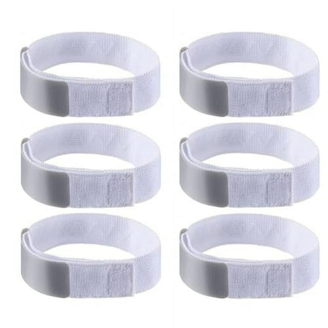Adjustable Hook and Loop Leg Strap Foley Catheter Stabilization Device Urinary Drainage Tube Holder with Anti Slip Silicone Grip Gray (6 Pack)