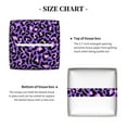 thumbnail image 5 of Yiaed Purple Leopard Print Tissue Box Cover, PU Leather Decorative Organizer for Tabletop, Bathroom, Car, Office Creative Decorative, 5 of 7