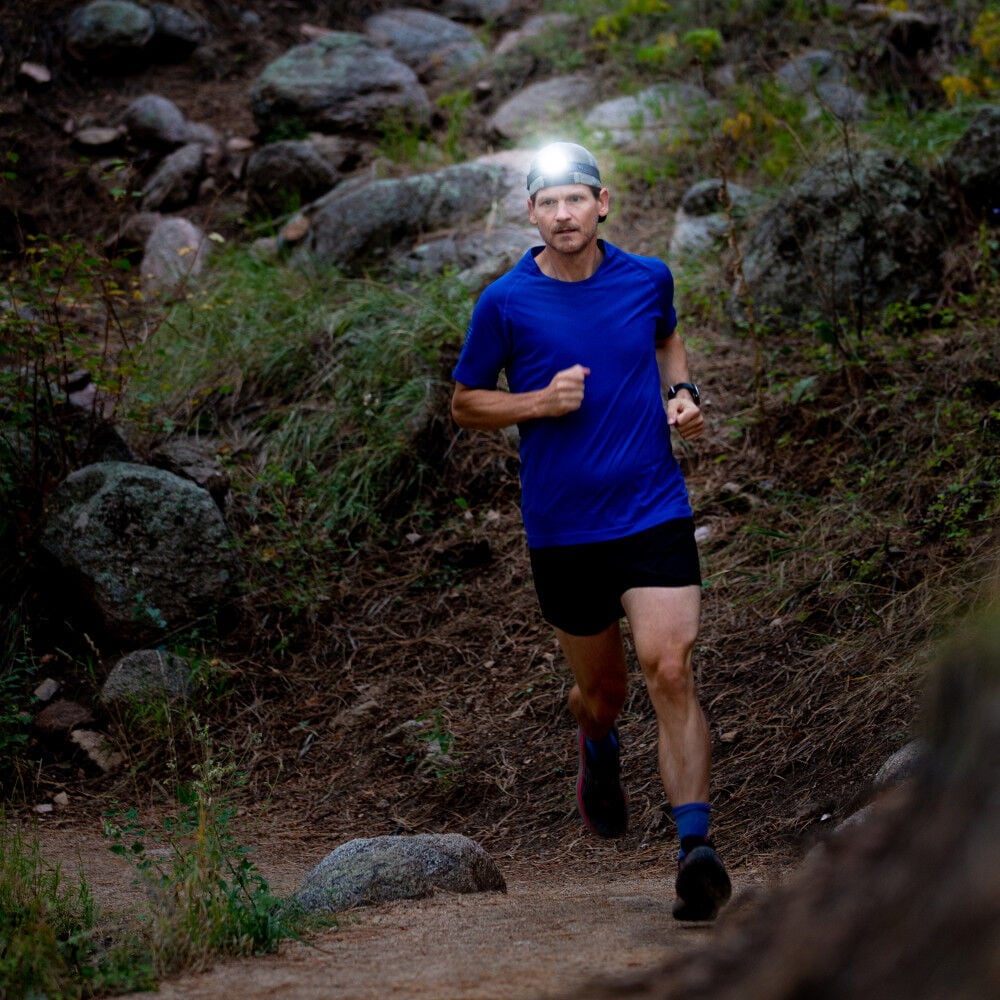 Nite Ize Radiant RH2 PowerSwitch Rechargeable Headlamp - Hands-Free Flashlight Alternative - Headlamp for Backpack Gear, Camping Equipment & More - Waterproof & Lightweight Headlamp - Black/Grey