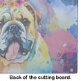 thumbnail image 5 of English Bulldog Hippie Dawg Glass Cutting Board Large 12 in x 15 in, 5 of 5