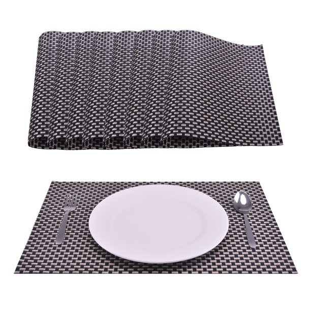 Decozen PVC Placemats Set of 4 for Dining Table Coffee Table Kitchen