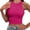 Hot Pink, variant on Sports Bras for Women Removable Padded Athletic Yoga Running Crop Tops Sleeveless Gym Workout Tops Light Gray Size S