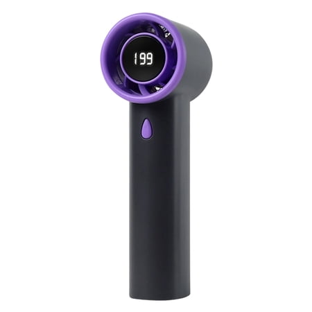Zjdatm Portable Handheld Fan 199-Speed Adjustable Mini Hand Fans USB Charging Small Pocket Fan with Digital Display for Indoor Outdoor Activities Home Office