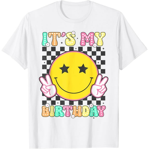 Groovy It'S My Birthday Girls Women Teens Kid Bday Flower T-Shirt Unisex S-5XL Hot Trending Shirt, Vintage Birthday Gift