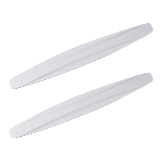Pack 2 Pack de protección de borde de puerta de coche de fibra de carbono – Tira adhesiva anticolisión, material de caucho y TPE de PVC, ajuste universal para SUV, camioneta, molduras protectoras de