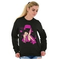 thumbnail image 3 of Betty Boop Breast Cancer Pink Ribbon Women Plus Size Sweatshirt Brisco Brands 2X, 3 of 5