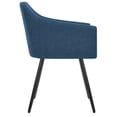 thumbnail image 4 of vidaXL Dining Chairs Upholstered Chair with Metal Legs for Living Room Fabric, 4 of 7