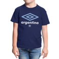 thumbnail image 2 of Umbro Kids Argentina Diamond Logo T Shirt (Navy, XS-XL), 2 of 4