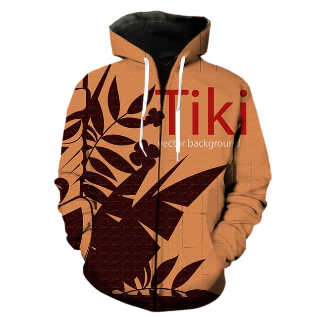 Sudadera con capucha y cremallera estilo hawaiano de isla tropical para hombre, ropa de calle con estampado 3D, chaquetas y sudaderas, primavera 2024, gran oferta